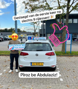 Rijopledingen top start rijschool / Geslaagd schakel rijbewijs